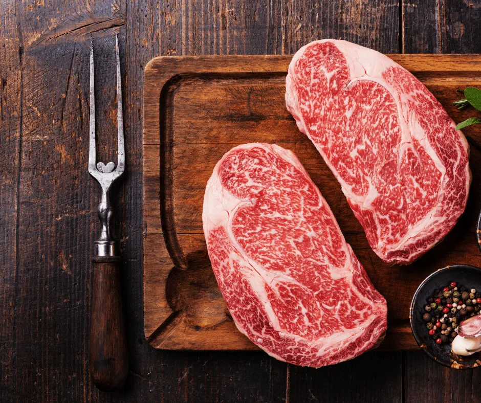 ribeye steak raw